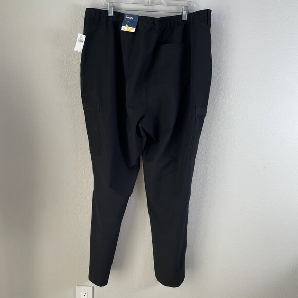 Old Navy Womens XXL Stretchtech Pants Black Straight Full Length Quick Dry Cargo - Picture 10 of 10